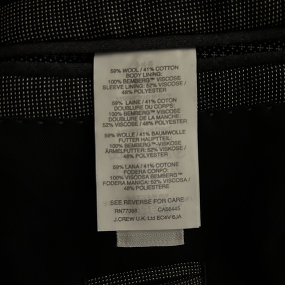 J. Crew Ludlow Grey Men's Blazer - Picture 3 of 9